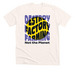 Destroy Factory Farming, Not the Planet, a Heather Natural Premium Unisex Tee