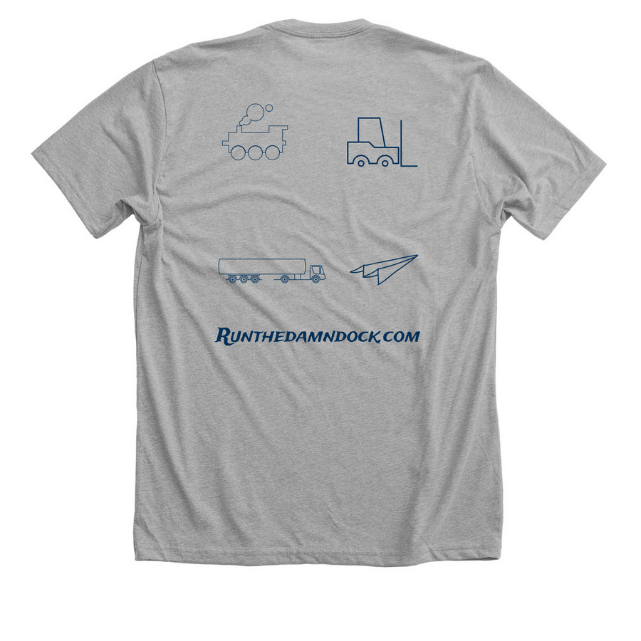 The Flag., a Athletic Heather Premium Unisex Tee (back-view)