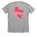 Strong. Smart. Bold. Texas., a Athletic Heather Premium Unisex Tee (back-view)