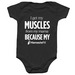 Mamastefit Infant Onesie, a Black Infant Onesie