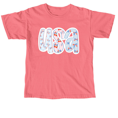 Doodle USA Shirt, a Watermelon Comfort Colors Unisex Tee