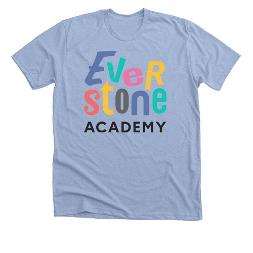 Everstone Classic&nbsp;, a Heather Baby Blue Premium Unisex Tee