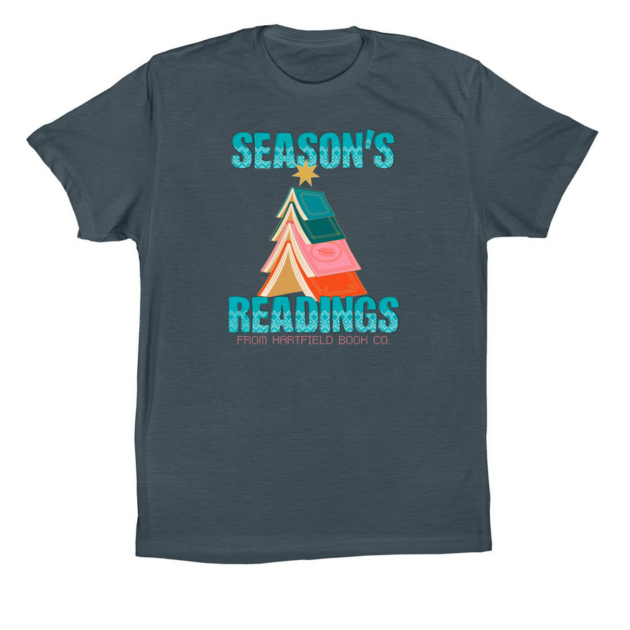 Season's Readings! from Hartfield Book Co., a Vintage Navy Premium Cotton Tee