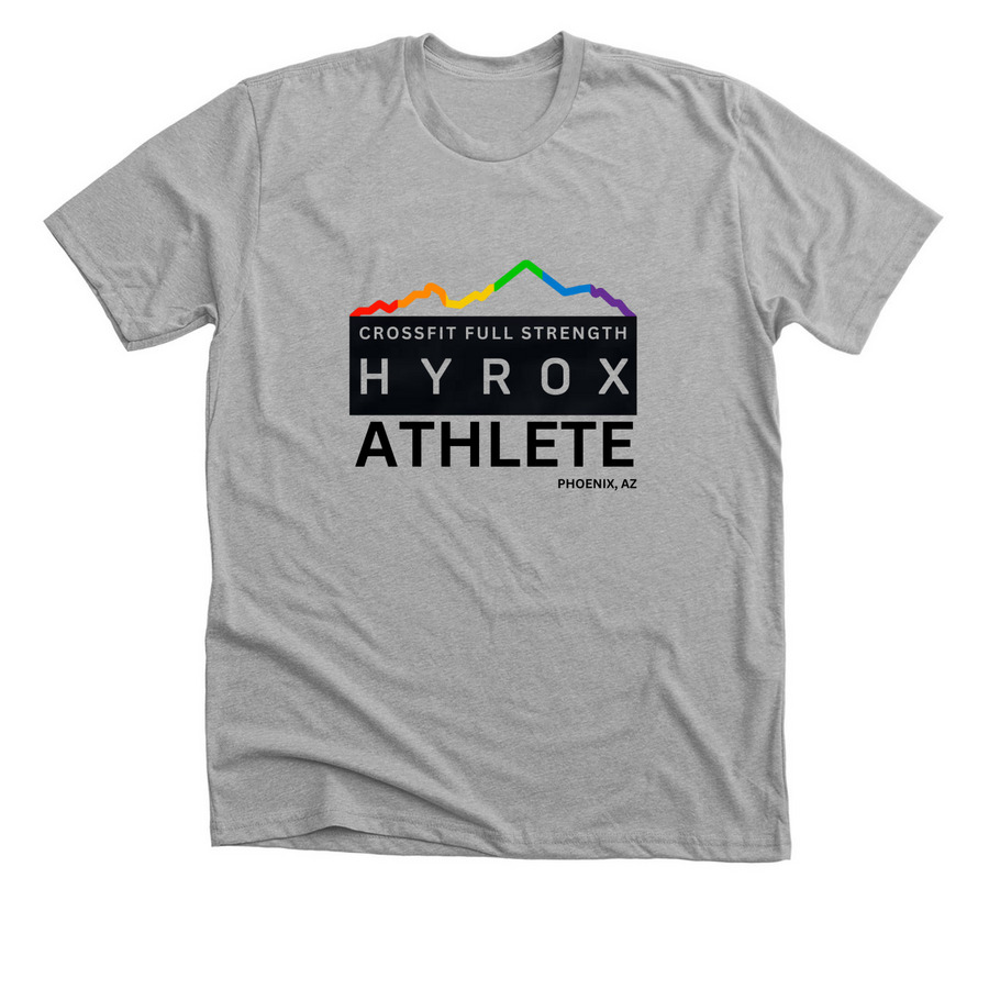 HYROX Athlete, a Athletic Heather Premium Unisex Tee