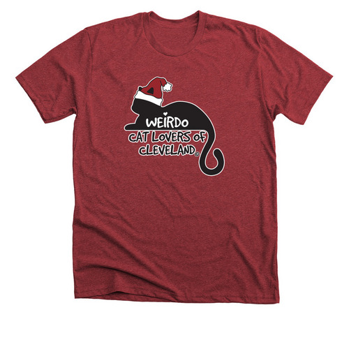Go Weirdo for the Holidays!, a Heather Canvas Red Premium Unisex Tee