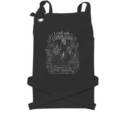 Aprons, a Black Cotton Canvas Pocket Apron