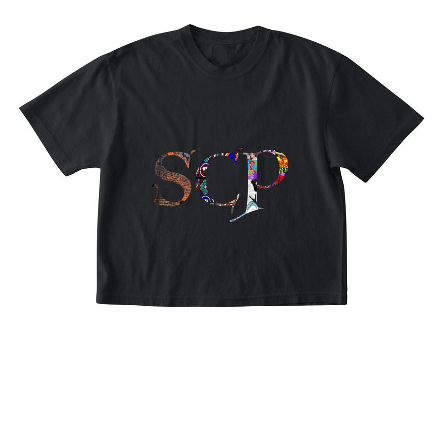 SCP Logo Boxy Tee, a Black Comfort Colors Boxy Tee