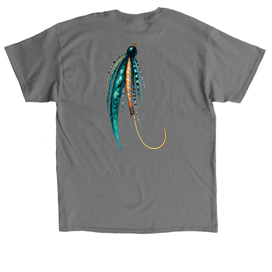 Jiggin' Graphic Tee, a Charcoal Classic Unisex Tee (back-view)