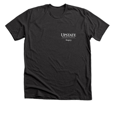 Peace, Love- Surgery, a Dark Grey Heather Premium Unisex Tee