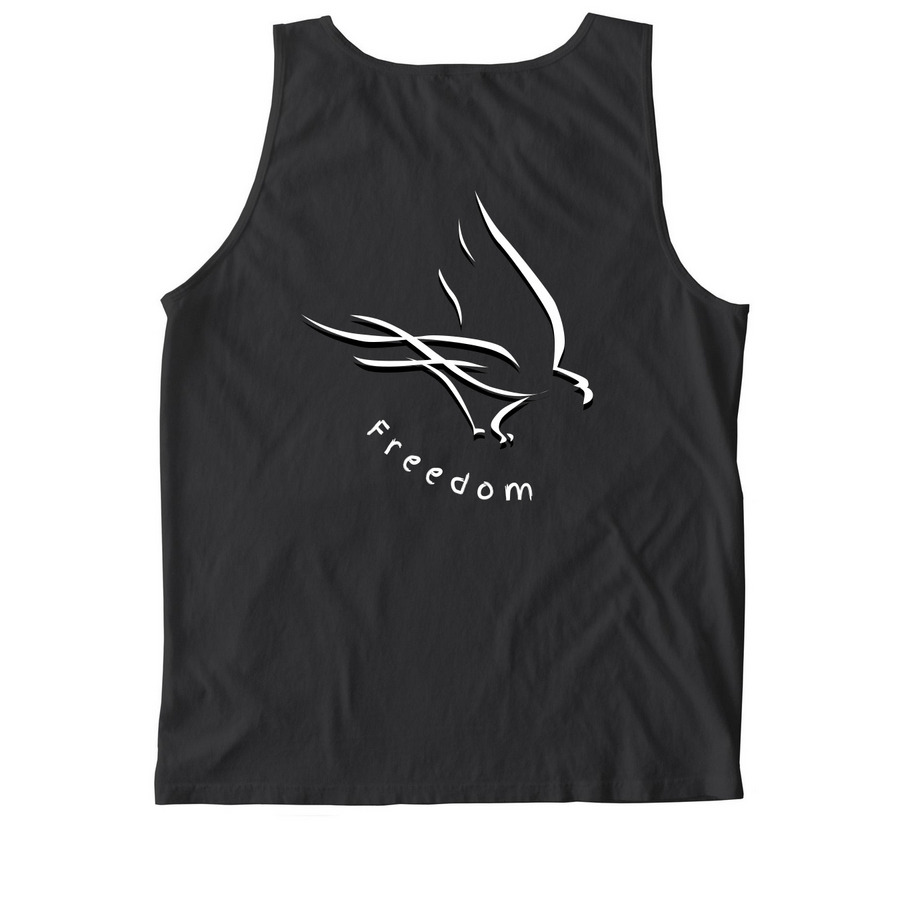 Send Me To Africa, a Black Comfort Colors Tank Top (back-view)