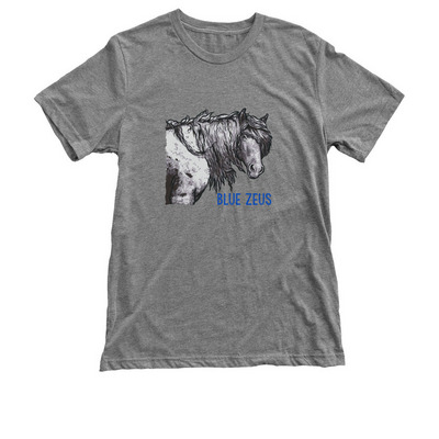 Blue Zeus, a Premium Heather Triblend Unisex Tee