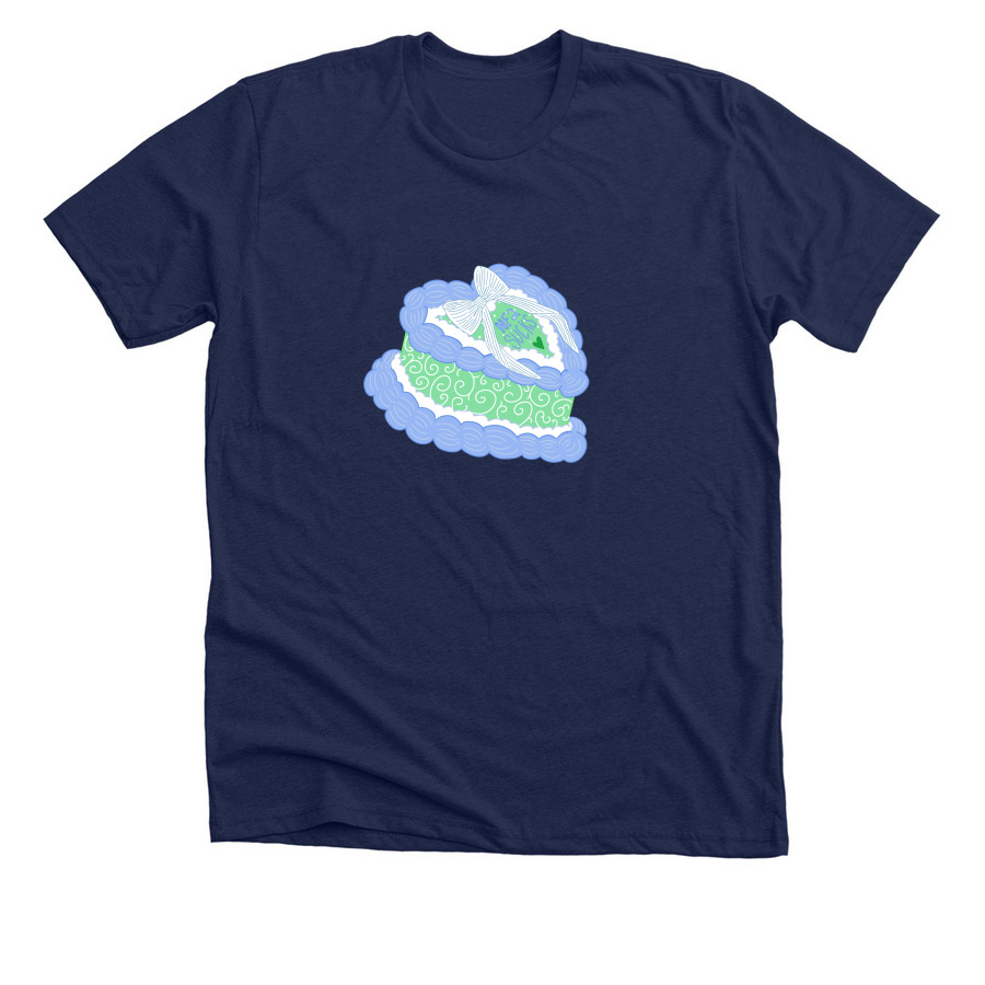 Hate on a Cake, a Solid Navy Blend Premium Unisex Tee