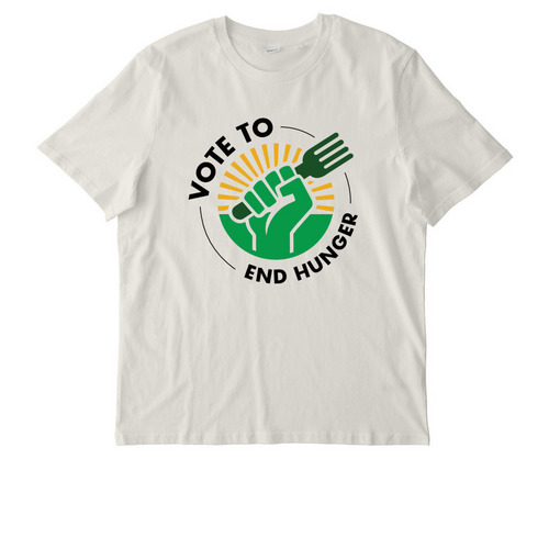 Vote to End Hunger, a Natural Raw Stanley/Stella Unisex Creator 2.0 Tee