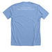 Scarcity is a myth, a Heather Carolina Blue Premium Unisex Tee (back-view)