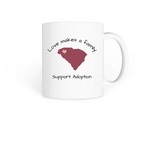 Love makes a family mug, a White Coffee Mug