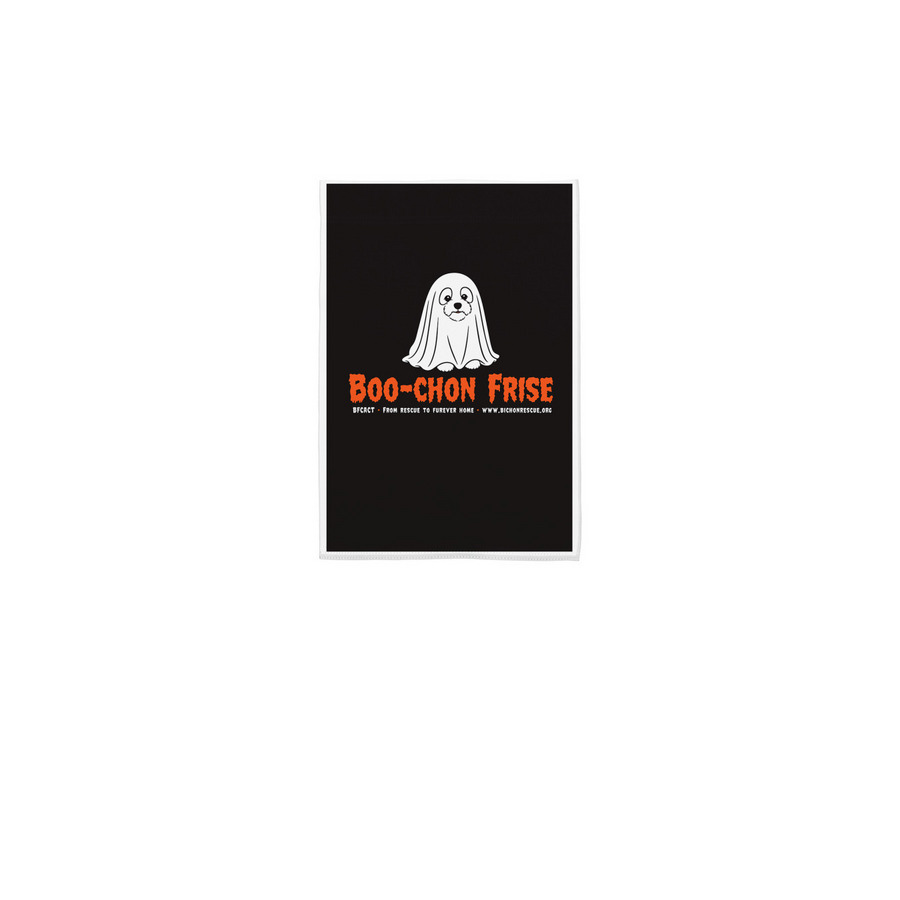 BFCACT Boo-chon Frise!, a White 12" x 18" Yard Flag