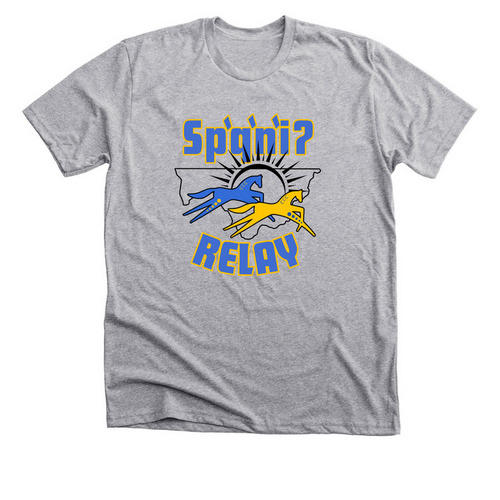 Sp'q'n'i? Relay, a Athletic Heather Premium Unisex Tee