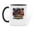 America 250 Mug, a Black Two-Tone Ceramic Mug (back-view)