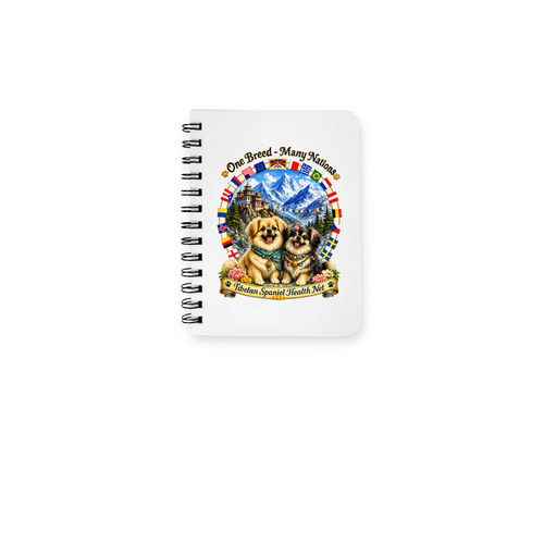 Tibbies Worldwide Notebook, a White Spiral Notebook