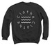 CoopNoop "Clothe" Merch, a Black Crewneck Sweatshirt (back-view)
