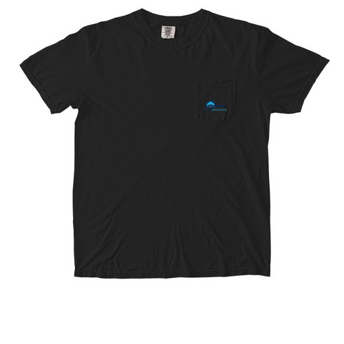 Pocket tee, a Black Comfort Colors Pocket Tee