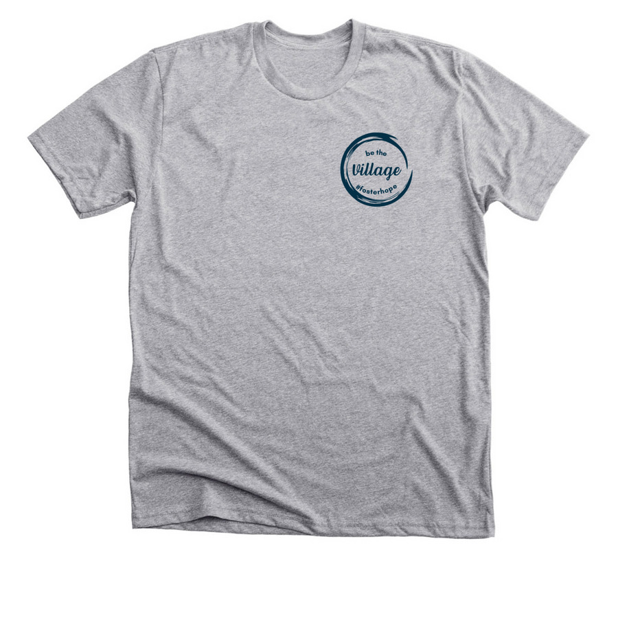 BE THE VILLAGE, a Athletic Heather Premium Unisex Tee