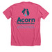 Acorn's In Action - More Than Pink Walk, a Heather Charity Pink Premium Unisex Tee (back-view)