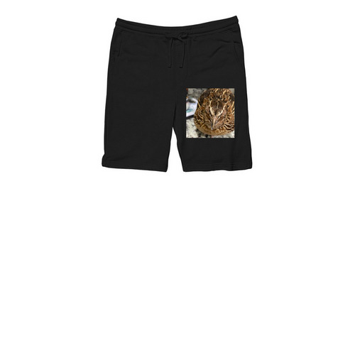FattyTheQuail&nbsp;, a Black Midweight Fleece Shorts