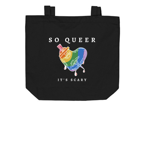 Pride Tote Bag, Black&nbsp;, a Black Organic Cotton Tote Bag