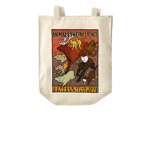 33rd Animal Law Conference Tote - Exclusive, a Natural Over-the-Shoulder Shopping Tote Bag