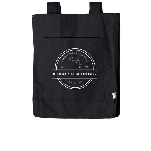 MSE tote bag with QR (black & white), a Black Reclaimist Everywhere Tote Bag
