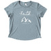Faith over Fear, Our Adoption Journey, a I Like You Blue Allmade Eco Triblend Women?s Scoop Neck Tee
