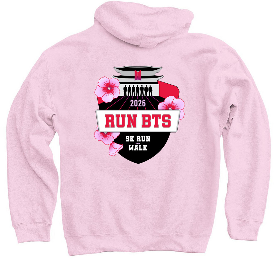 Full medal back(et), a Light Pink Pullover Hoodie (back-view)