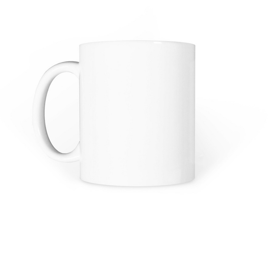 I Prayed Coffee Mugs, a White Coffee Mug (back-view)