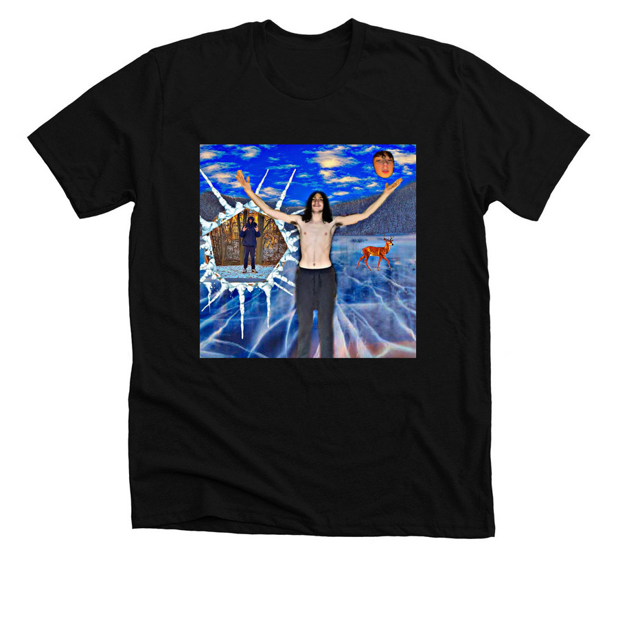 Frozen lake&nbsp;, a Solid Black Blend Premium Unisex Tee