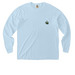 Support Small Farms, Not Big Pharma Pocket, a Chambray Comfort Colors Long Sleeve Pocket Tee