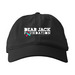 Dear Jack Hat (White Logo), a Black Printed Eco Baseball Cap