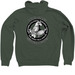 WERC SD Zipper Hoodies, a Military Green Zip Up Hoodie (back-view)