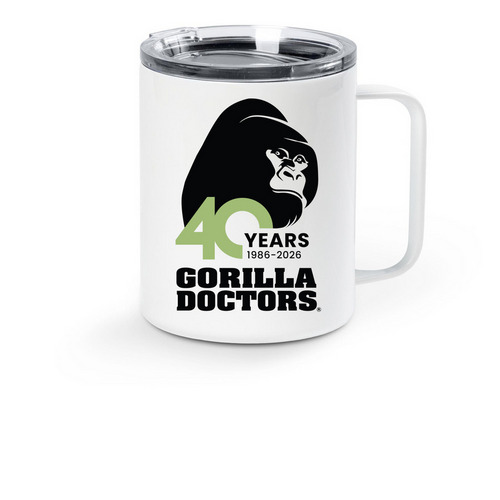 Limited Edition Anniversary Travel Mug, a White Stainless Steel Travel Mug