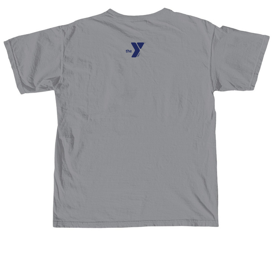 Chimney Corners (Navy Print), a Granite Comfort Colors Unisex Tee (back-view)