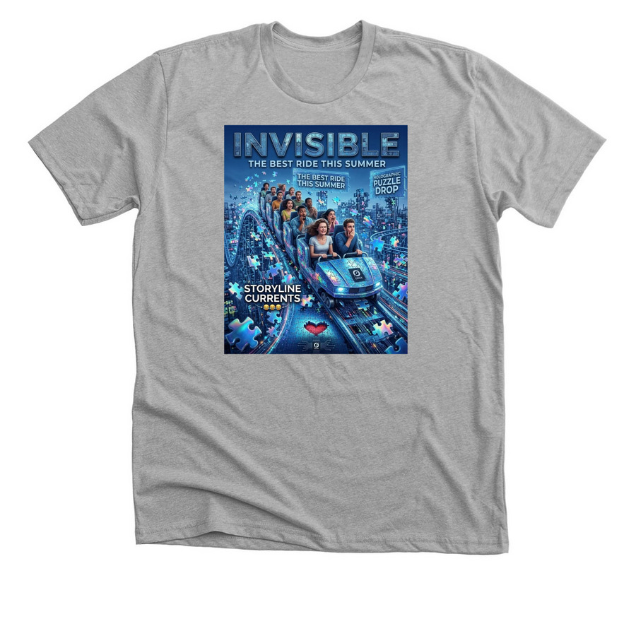 Invisible&nbsp;, a Athletic Heather Premium Unisex Tee