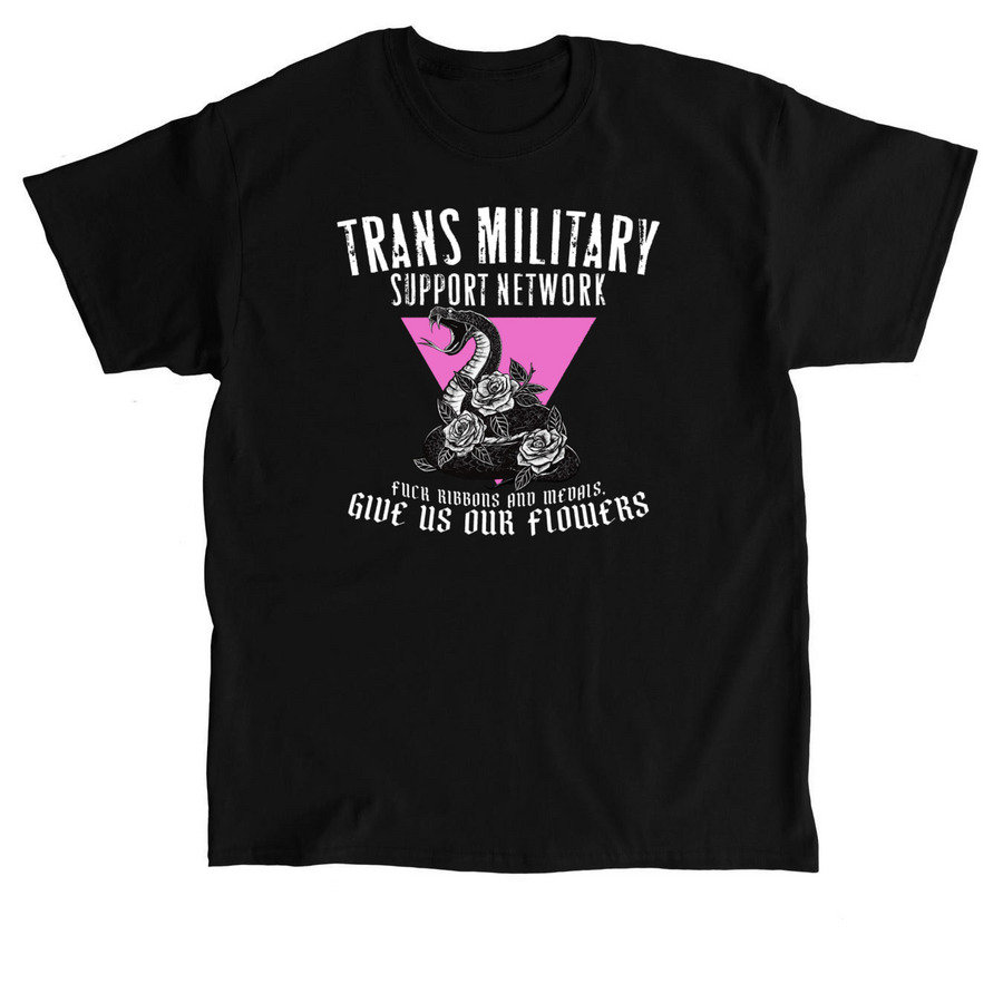 Trans Military Support Network, a Black Classic Unisex Tee