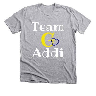 Team Addison Grace, a Athletic Heather Premium Unisex Tee
