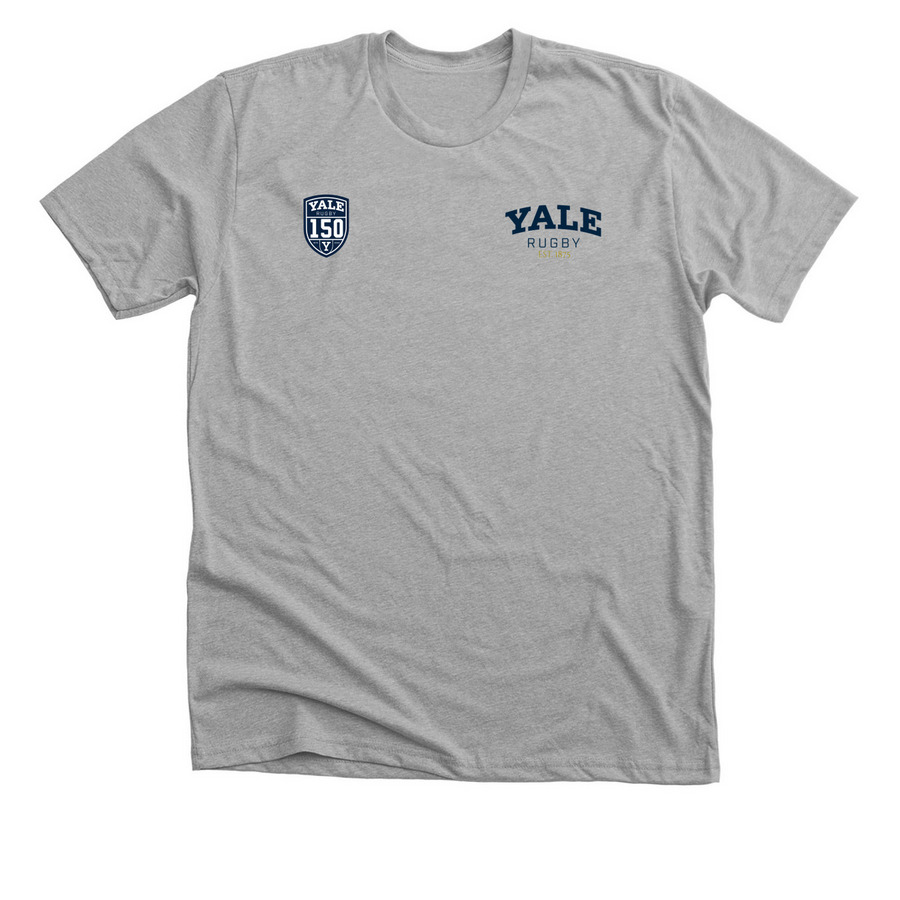 Yale Rugby + 150th Shield, a Athletic Heather Premium Unisex Tee