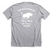 By the Horns, a Athletic Heather Premium Unisex Tee (back-view)