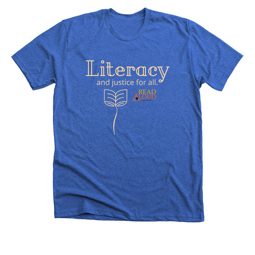 Literacy is Patriotic, a Heather True Royal Premium Unisex Tee