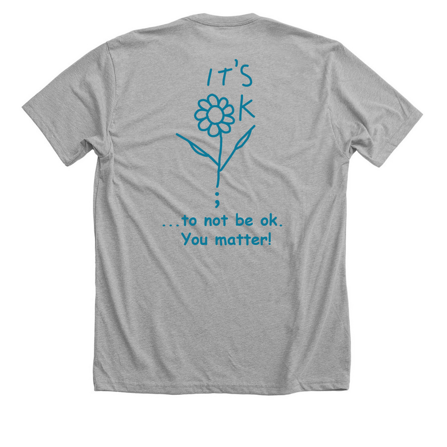Kate's Bright Light, a Athletic Heather Premium Unisex Tee (back-view)