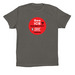 Red Circle (design on front only), a Asphalt Premium Cotton Tee