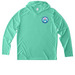 SRN2026 UV Performance Wear, a Bright Seafoam UV Performance Long Sleeve Hoodie