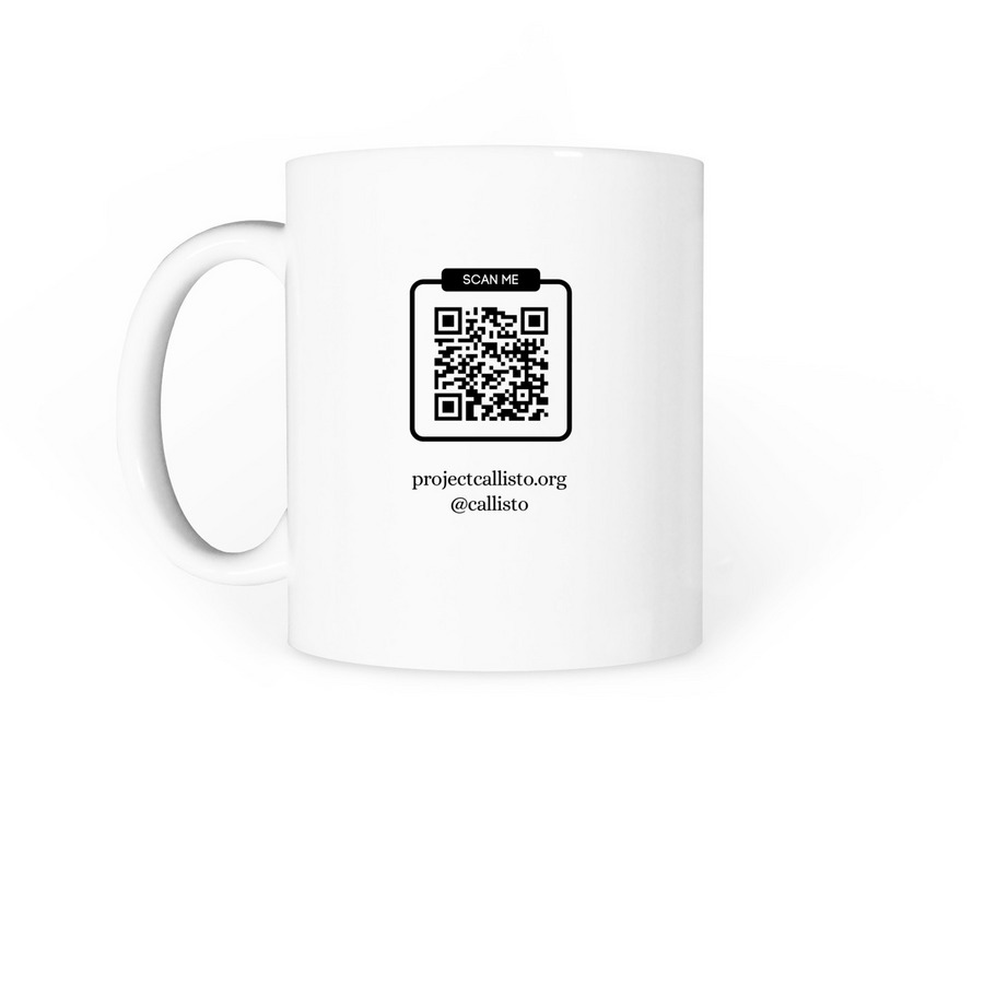 Make R*pists Scared, a White Coffee Mug (back-view)